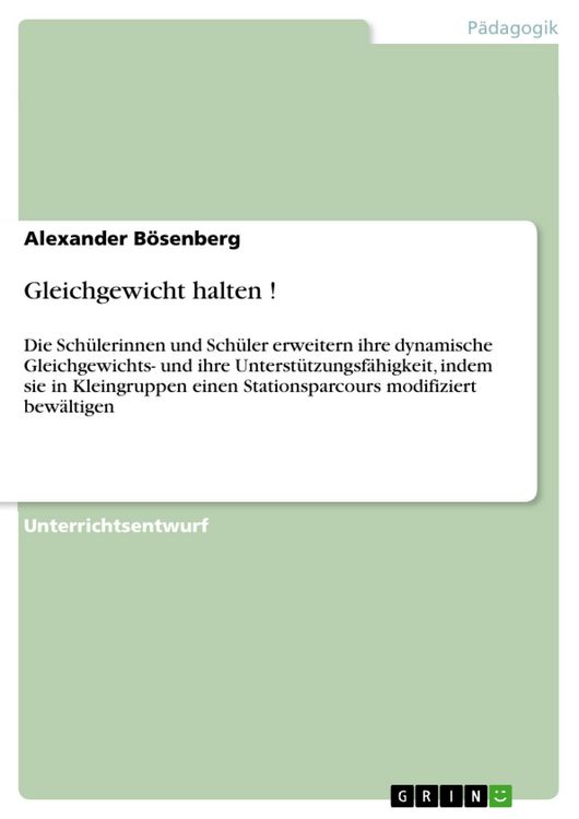 Produktbild: Gleichgewicht halten !