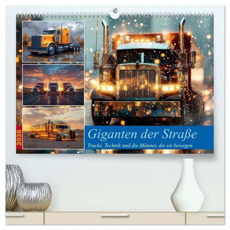 Produktbild: Giganten der Stra&szlig;e (hochwertiger Premium Wandkalender 2026 DIN A2 quer), Kunstdruck in Hochglanz