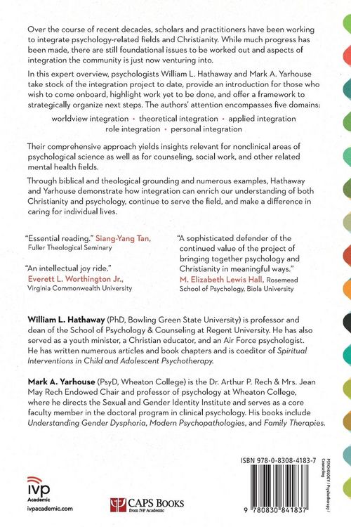 Produktbild: The Integration of Psychology and Christianity