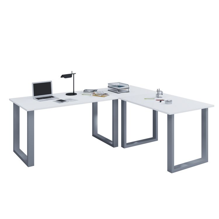 Produktbild: U Schreibtisch Eckschreibtisch L Form 160x130x50