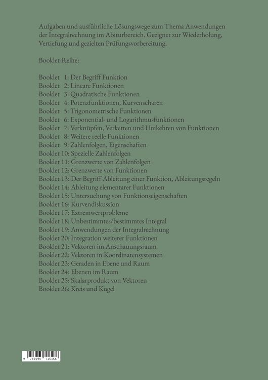Produktbild: Mathematik f&uuml;r das Abitur