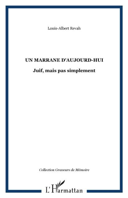 Produktbild: Un marrane d'aujourd-hui