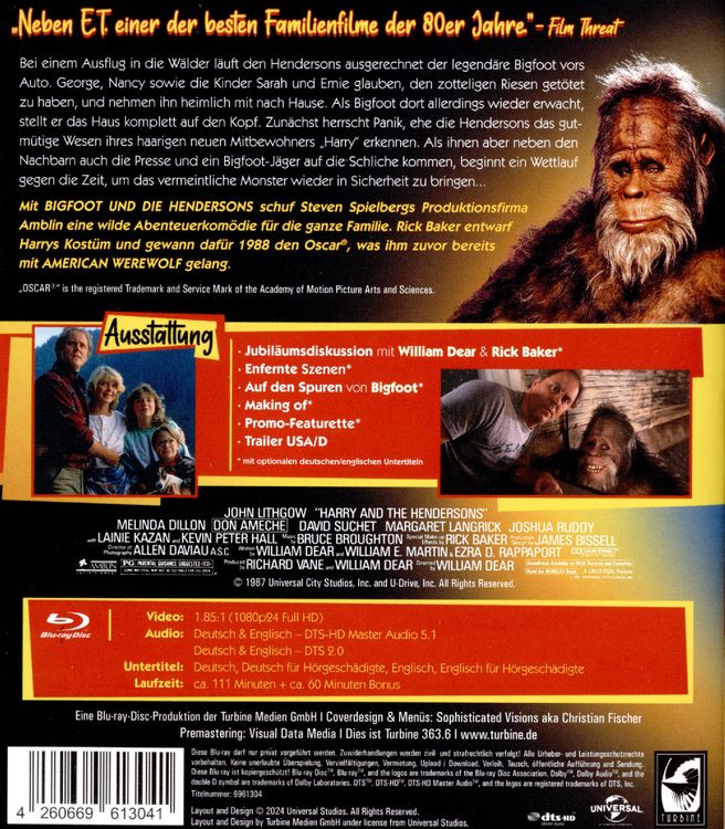 Produktbild: Bigfoot und die Hendersons
