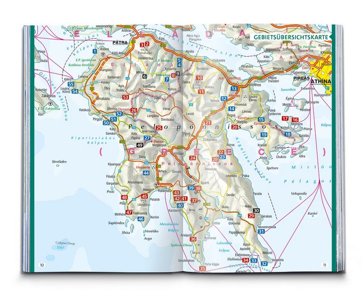 Produktbild: KOMPASS Wanderf&uuml;hrer Peloponnes, 55 Touren
