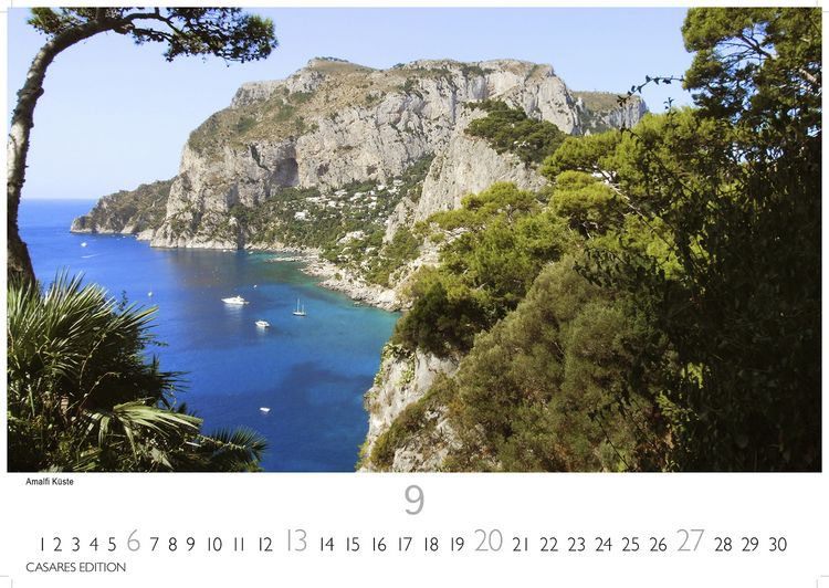 Produktbild: Golf von Neapel Kalender 2026 – Wandkalender | Fotokalender Italien 24x35 cm -. mit Capri, Ischia & Amalfi Küste