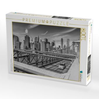 Produktbild: CALVENDO Puzzle BROOKLYN BRIDGE Blick auf Manhattan | 1000 Teile Lege-Gr&ouml;&szlig;e 64x48cm Foto-Puzzle f&uuml;r gl&uuml;ckliche Stunden