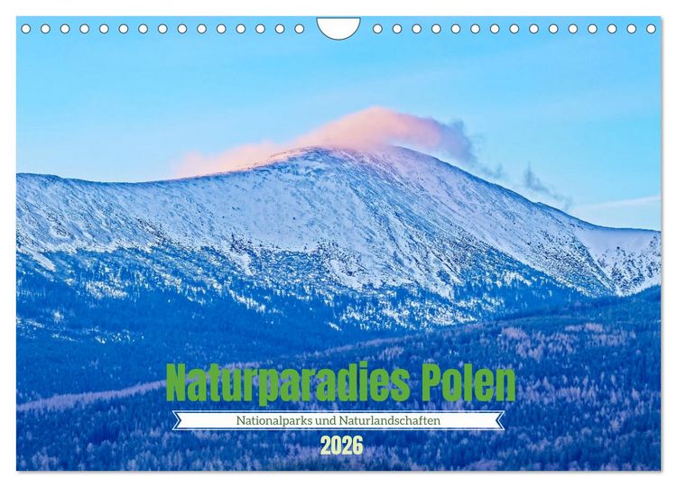 Produktbild: Naturparadies Polen (Wandkalender 2026 DIN A4 quer), CALVENDO Monatskalender