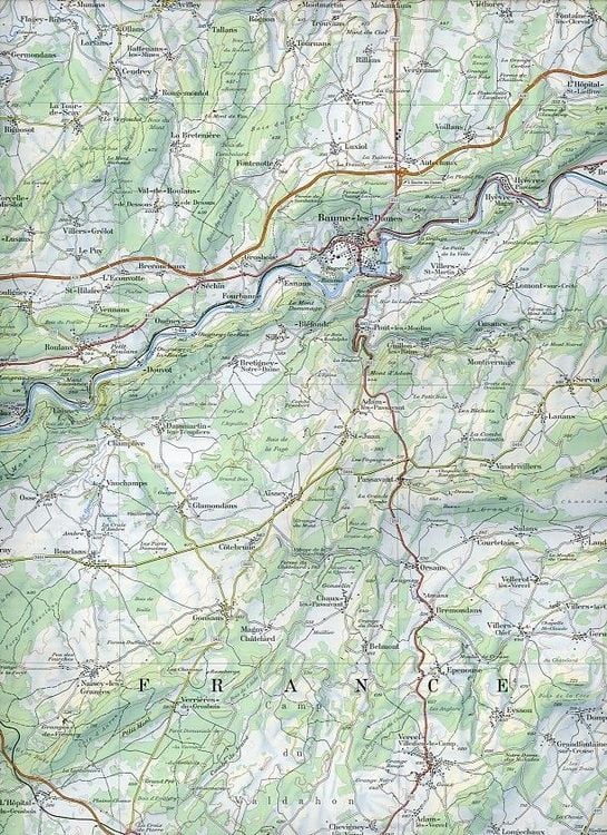 Produktbild: Swisstopo 1 : 100 000 Besancon