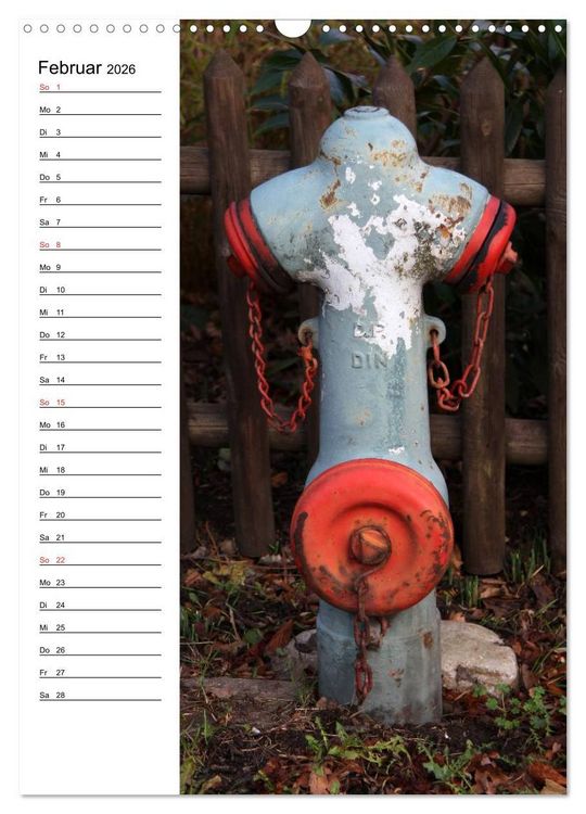 Produktbild: Nostalgie Hydranten (Wandkalender 2026 DIN A3 hoch), CALVENDO Monatskalender