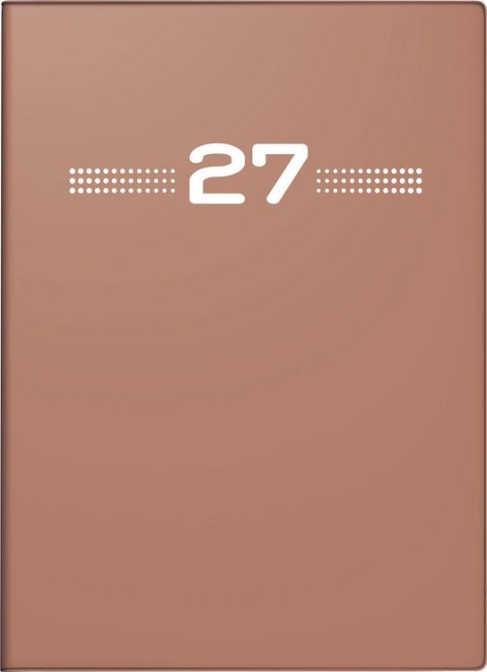 Produktbild: rido/id&eacute; 7013202017 Taschenkalender Mod. perfect/Technik I 2027 A6, Kunststoff, caramel
