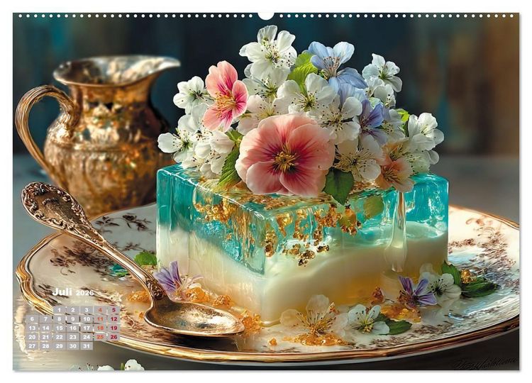 Produktbild: S&uuml;&szlig;e Verf&uuml;hrungen - Exquisite Desserts (hochwertiger Premium Wandkalender 2026 DIN A2 quer), Kunstdruck in Hochglanz