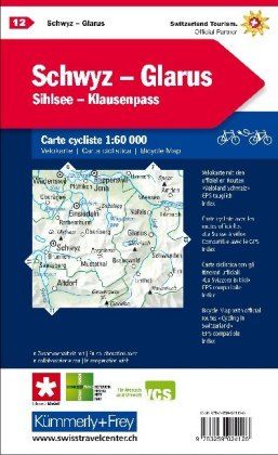 Produktbild: KuF Schweiz Radkarte 12 Schwyz - Glarus