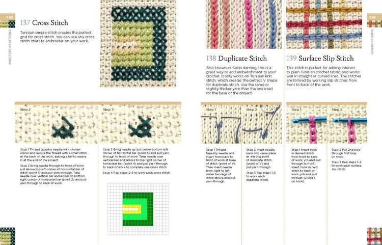 Produktbild: Tunisian Crochet Stitch Dictionary
