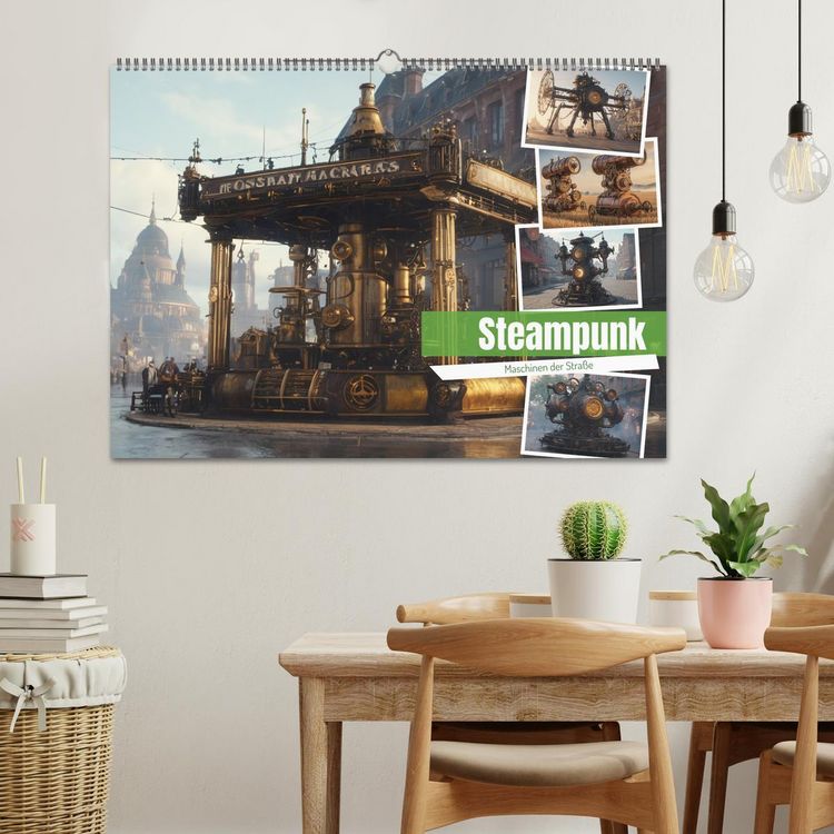 Produktbild: Steampunk Maschinen der Stra&szlig;e (Wandkalender 2026 DIN A2 quer), CALVENDO Monatskalender