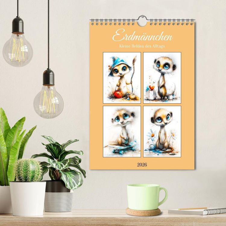 Produktbild: Erdm&auml;nnchen. Kleine Helden des Alltags (Wandkalender 2026 DIN A4 hoch), CALVENDO Monatskalender