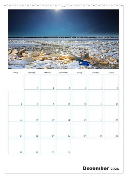 Produktbild: Friesland - Nordseebad Dangast (hochwertiger Premium Wandkalender 2026 DIN A2 hoch), Kunstdruck in Hochglanz