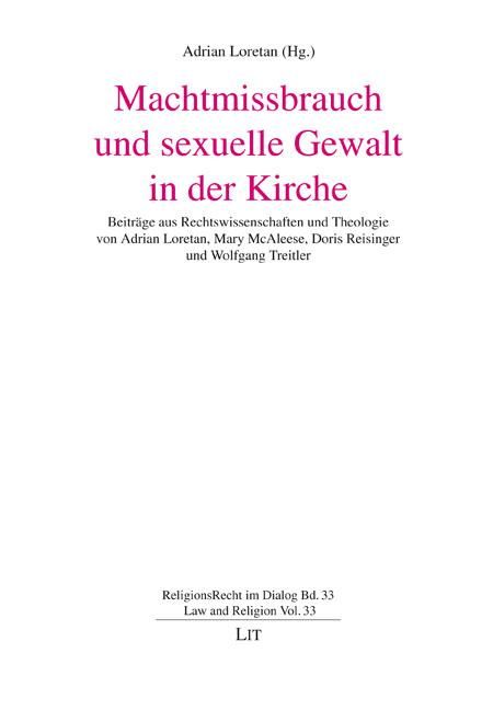 Produktbild: Machtmissbrauch und sexuelle Gewalt in der Kirche