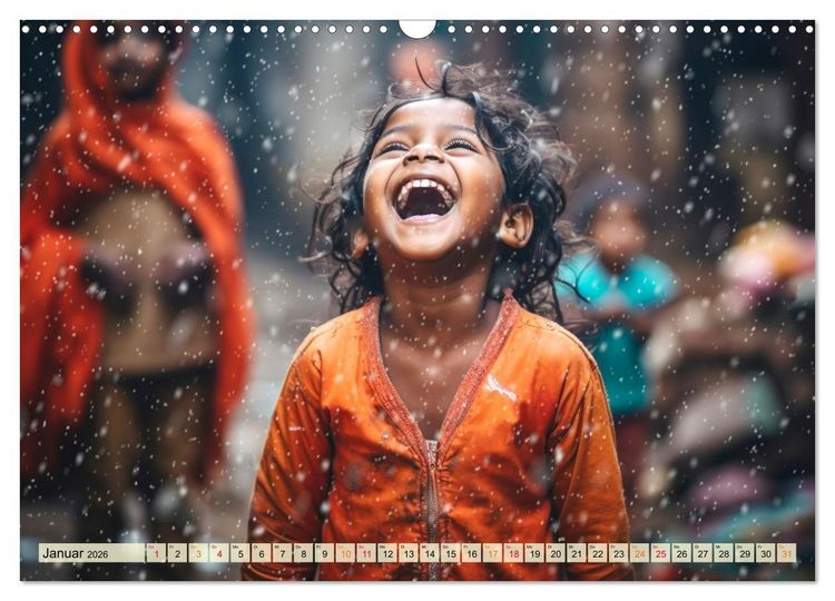 Produktbild: Kinder Lachen (Wandkalender 2026 DIN A3 quer), CALVENDO Monatskalender