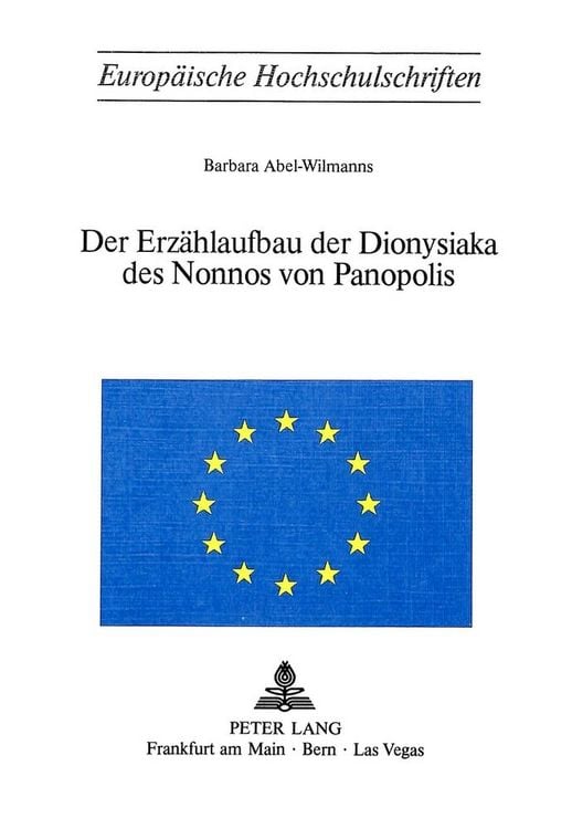 Produktbild: Der Erz&auml;hlaufbau der Dionysiaka des Nonnos von Panopolis