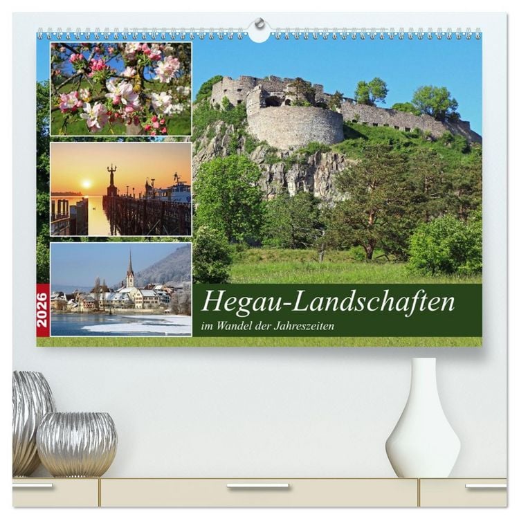 Produktbild: Hegau-Landschaften (hochwertiger Premium Wandkalender 2026 DIN A2 quer), Kunstdruck in Hochglanz