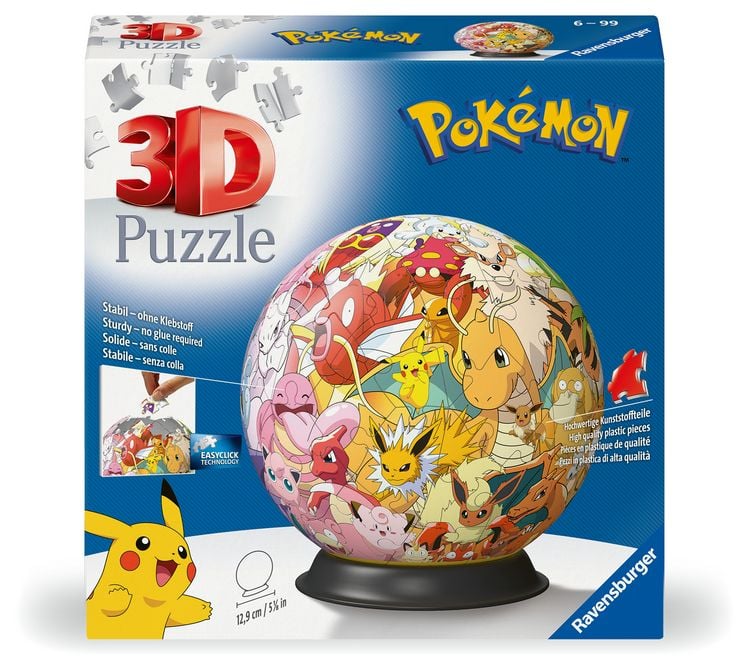 Produktbild: 3D Puzzle-Ball Pok&eacute;mon Kanto Region