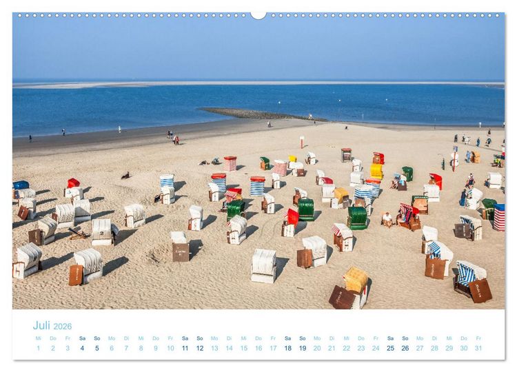 Produktbild: Moin Borkum (Wandkalender 2026 DIN A2 quer), CALVENDO Monatskalender