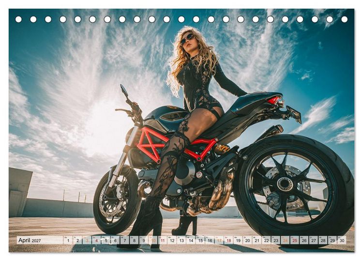 Produktbild: Schnelle Bikes und Starke Frauen (Tischkalender 2027 DIN A5 quer), CALVENDO Monatskalender