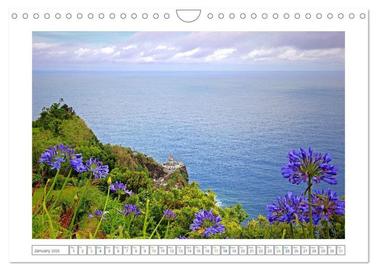 Produktbild: Archipelago of the Azores in the North Atlantic Ocean (Wall Calendar 2026 DIN A4 landscape), CALVENDO 12 Month Wall Calendar