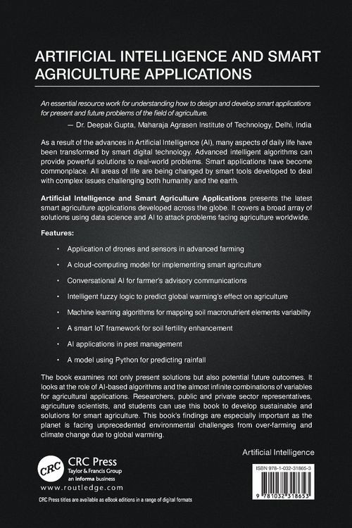Produktbild: Artificial Intelligence and Smart Agriculture Applications