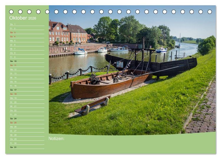 Produktbild: Hooksiel im Friesland (Tischkalender 2026 DIN A5 quer), CALVENDO Monatskalender