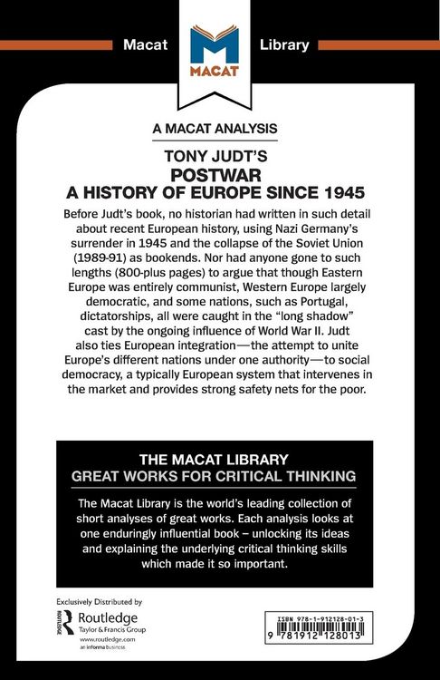 Produktbild: An Analysis of Tony Judt's Postwar