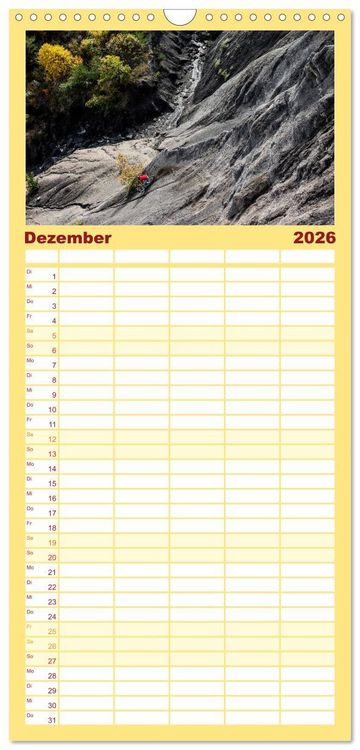 Produktbild: Familienplaner 2026 - Mountain Bike 2026 by Stef. Cand&eacute; mit 5 Spalten (Wandkalender, 21 x 45 cm) CALVENDO