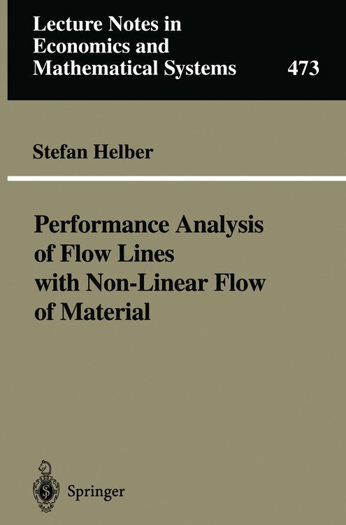 Produktbild: Performance Analysis of Flow Lines with Non-Linear Flow of Material