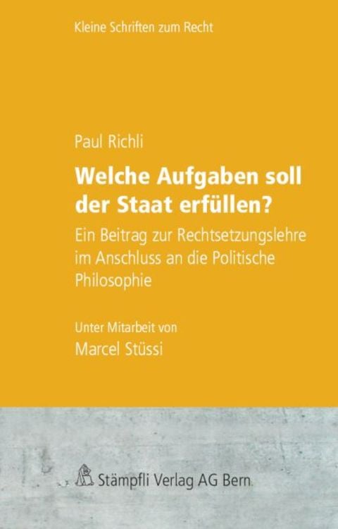 Produktbild: Welche Aufgaben soll der Staat erfüllen?
