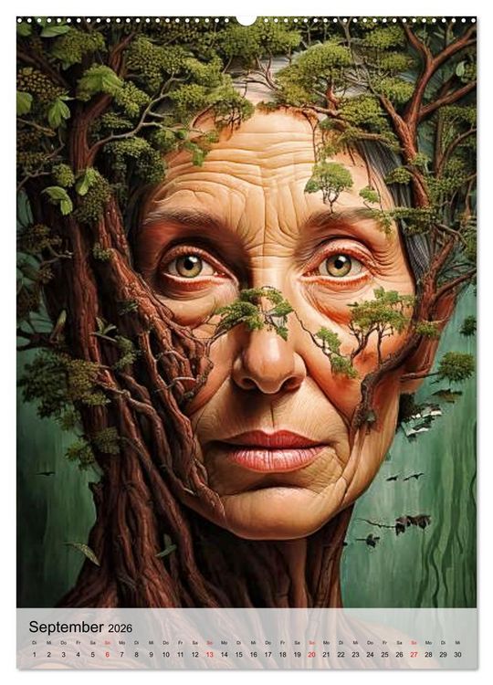 Produktbild: Das Gesicht der B&auml;ume (hochwertiger Premium Wandkalender 2026 DIN A2 hoch), Kunstdruck in Hochglanz