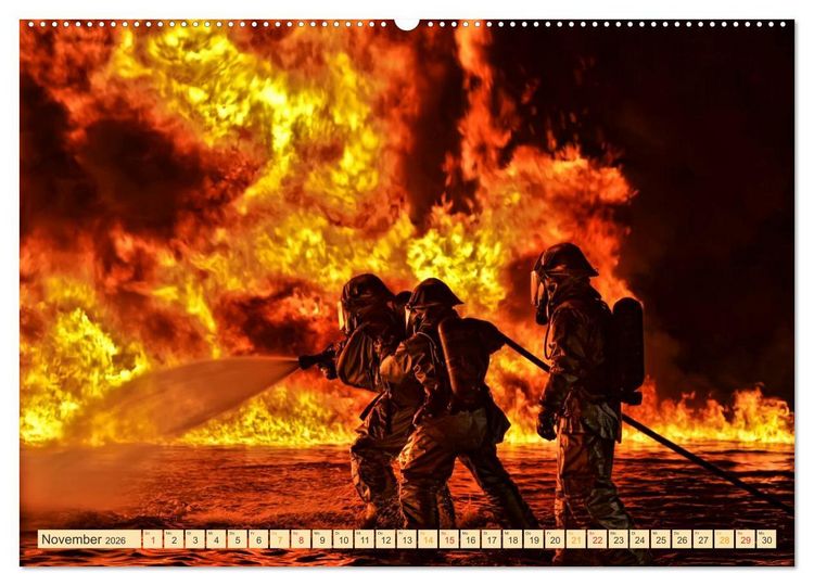 Produktbild: Feuerwehr - weltweit im Einsatz (hochwertiger Premium Wandkalender 2026 DIN A2 quer), Kunstdruck in Hochglanz