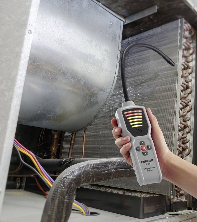Produktbild: VOLTCRAFT Gasleck-Detektor GD-230 F-Gase K&auml;ltemittel, F-Gase