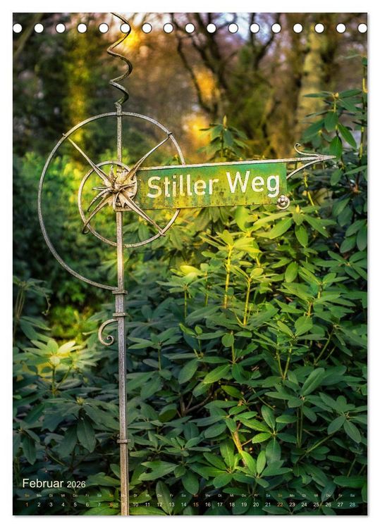 Produktbild: Die stillen Momente im Ohlsdorfer Friedhof (Tischkalender 2026 DIN A5 hoch), CALVENDO Monatskalender