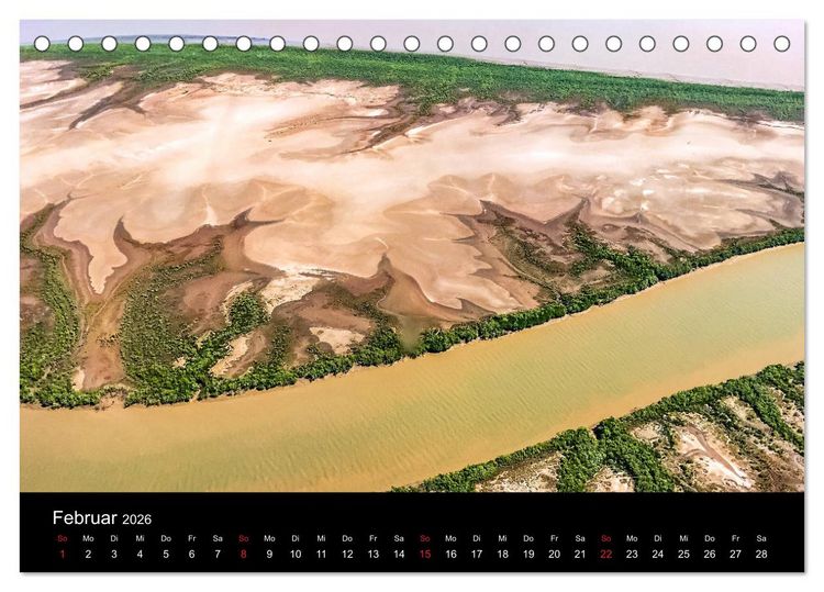 Produktbild: Australien 2026 Kimberley aus der Vogelperspektive (Tischkalender 2026 DIN A5 quer), CALVENDO Monatskalender