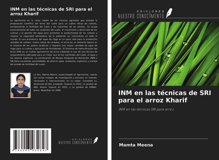 Produktbild: INM en las t&eacute;cnicas de SRI para el arroz Kharif