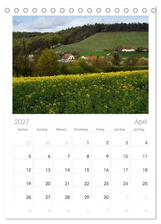 Produktbild: Tischplaner 2027 - Sch&ouml;ner Kraichgau (A5 Tischkalender zum Aufstellen) CALVENDO