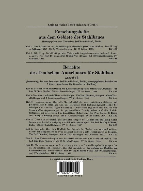 Produktbild: Versuche und Feststellungen zur Entwicklung der geschwei&szlig;ten Br&uuml;cken