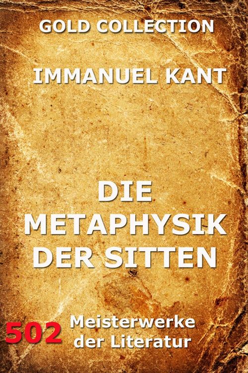 Produktbild: Die Metaphysik der Sitten