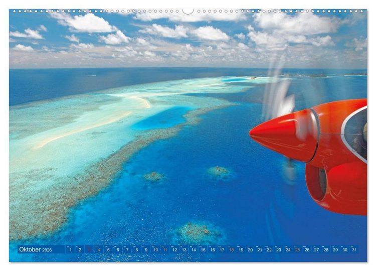Produktbild: Die Malediven: Fluchtpunkt Sehnsucht (Wandkalender 2026 DIN A2 quer), CALVENDO Monatskalender