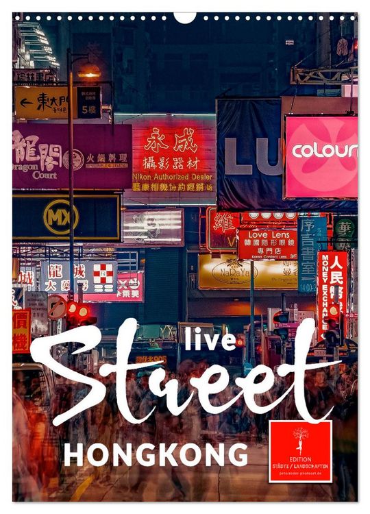 Produktbild: Hongkong Street live (Wandkalender 2026 DIN A3 hoch), CALVENDO Monatskalender