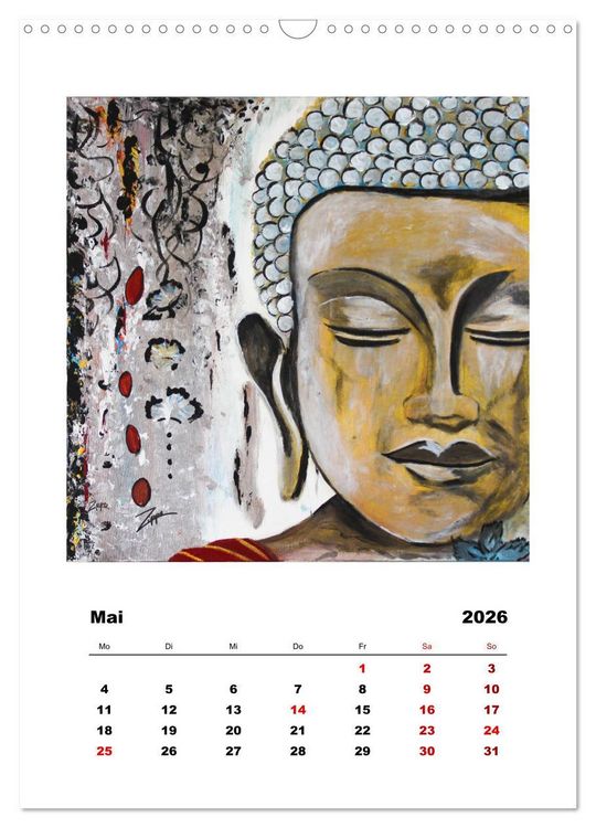 Produktbild: Buddha Relax (Wandkalender 2026 DIN A3 hoch), CALVENDO Monatskalender