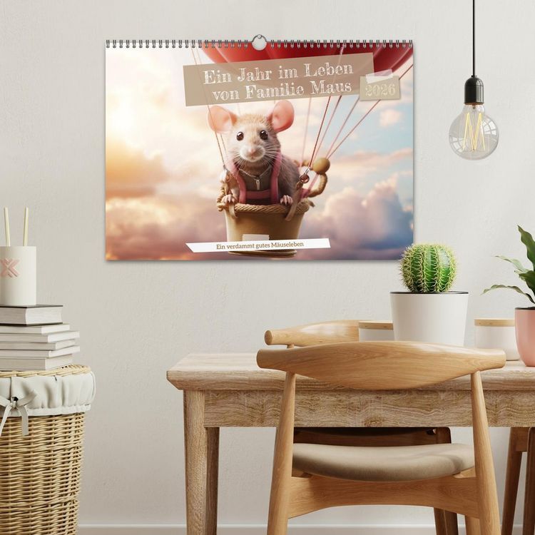 Produktbild: Ein Jahr im Leben von Familie Maus (Wandkalender 2026 DIN A3 quer), CALVENDO Monatskalender