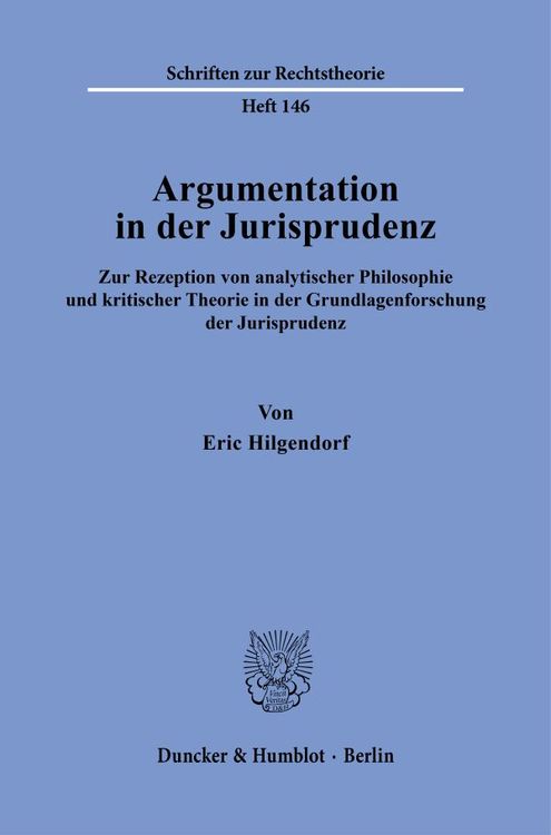 Produktbild: Argumentation in der Jurisprudenz.