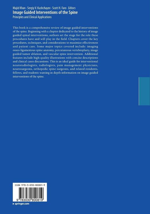 Produktbild: Image Guided Interventions of the Spine