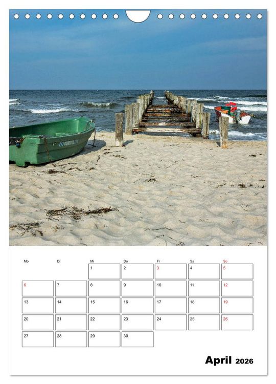 Produktbild: Ostsee. Urlaubsfeeling pur (Wandkalender 2026 DIN A4 hoch), CALVENDO Monatskalender